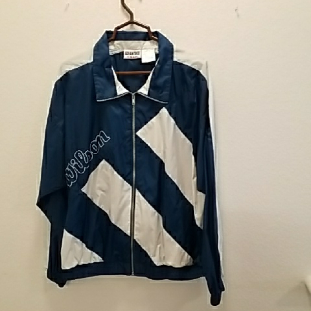Wilson Men's Windbreaker in Navy and White